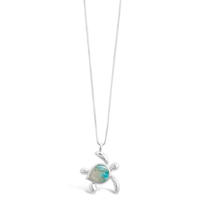Turtle Necklace - Turquoise Gradient Beaches of Cape Cod