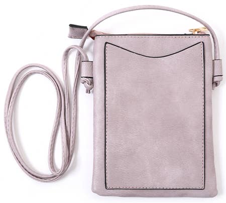 Shine Mark Accessories - Purple - Butterfly Cut Crossbody Bag With Cellphone Pocket