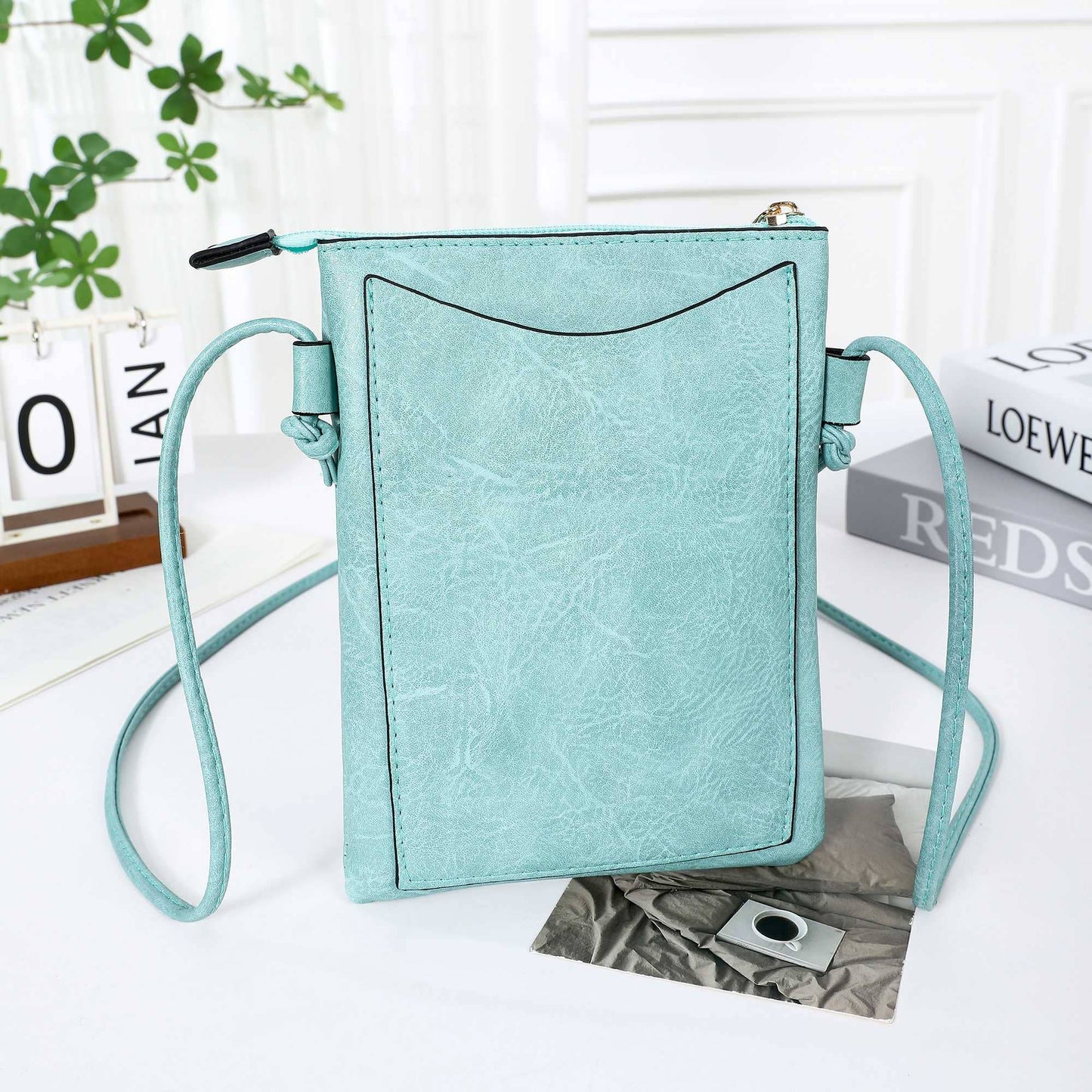 Shine Mark Accessories - Aqua - Dragonfly Crossbody Bag