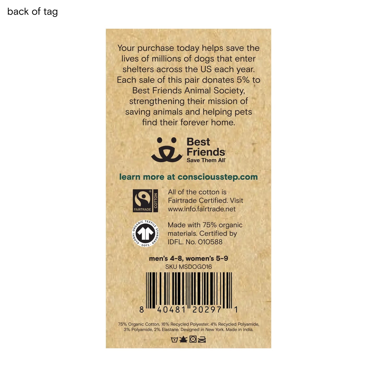Conscious Step - Socks that Save Dogs