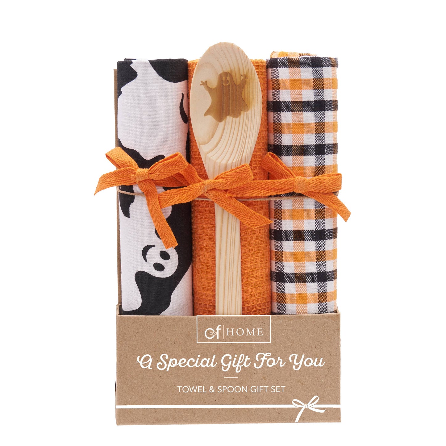C&F Home - Halloween Hey Boo Kitchen Towel & Spoon Gift Set