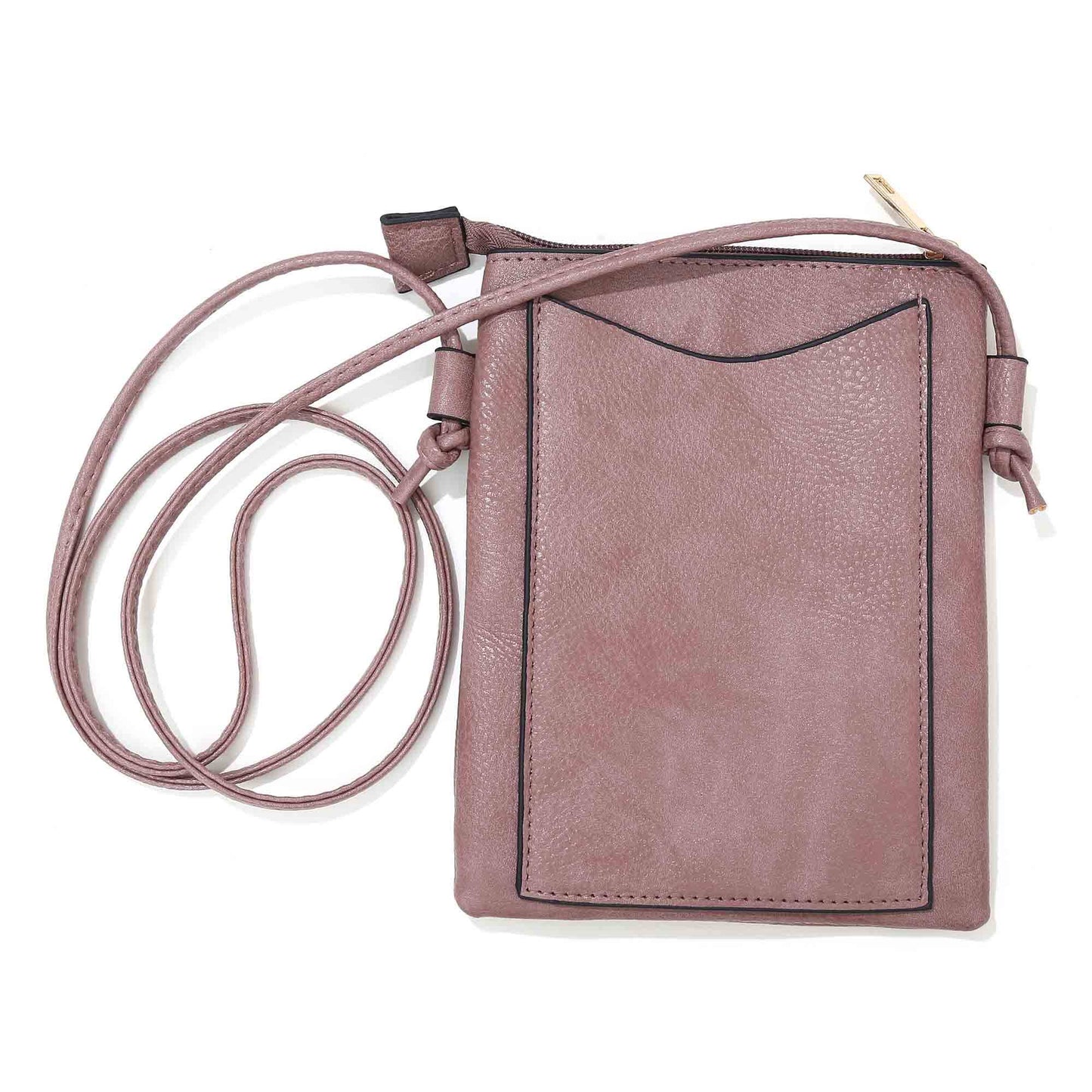 Shine Mark Accessories - Plum - Birds and Flower Lacer Cut Crossbody cellphone bag