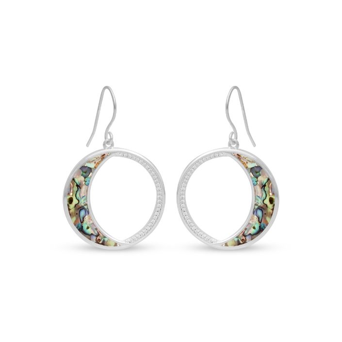Eclipse Drop Earrings by Tiffany Rice - Dune Silver