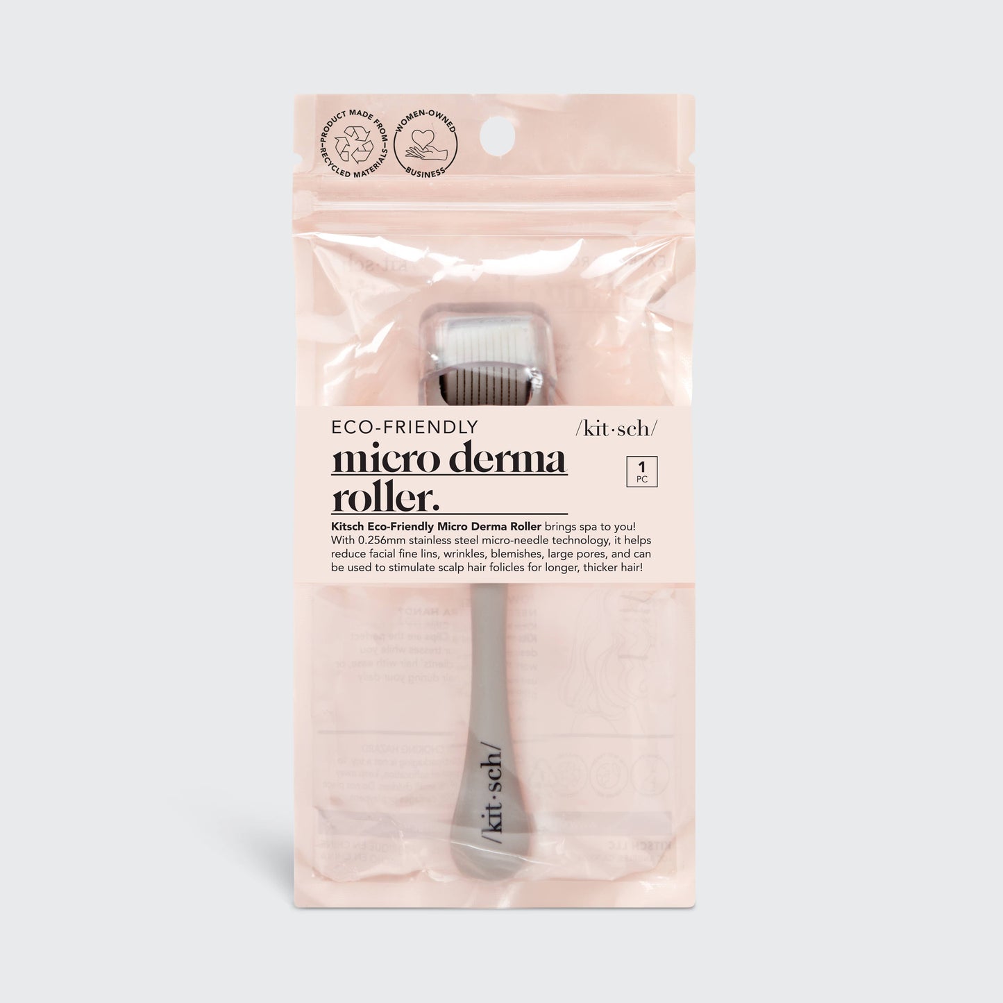 KITSCH - Micro Derma Facial Roller - Warm Gray