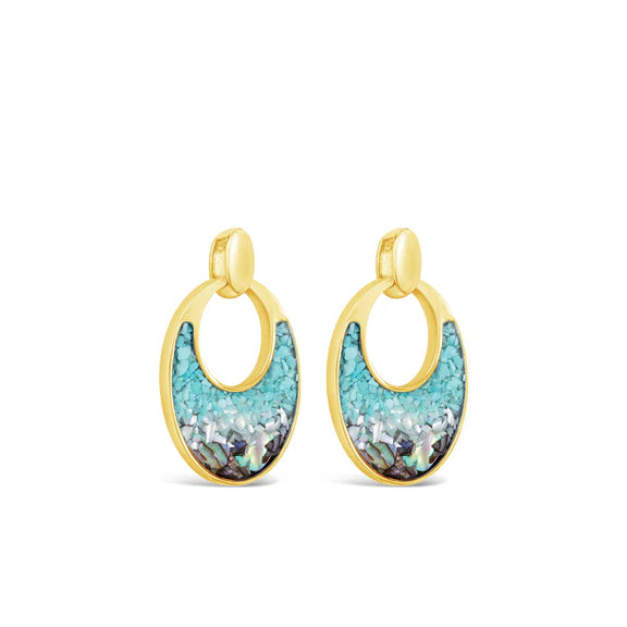 Deep Ocean Earrings - Gold