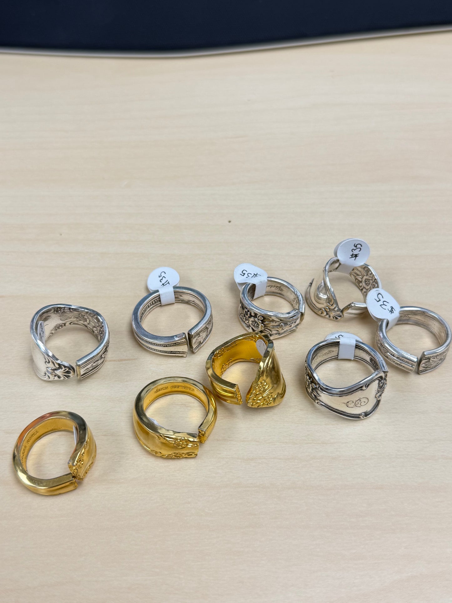 Isaiah Westbrooks Handmade Spoon Rings