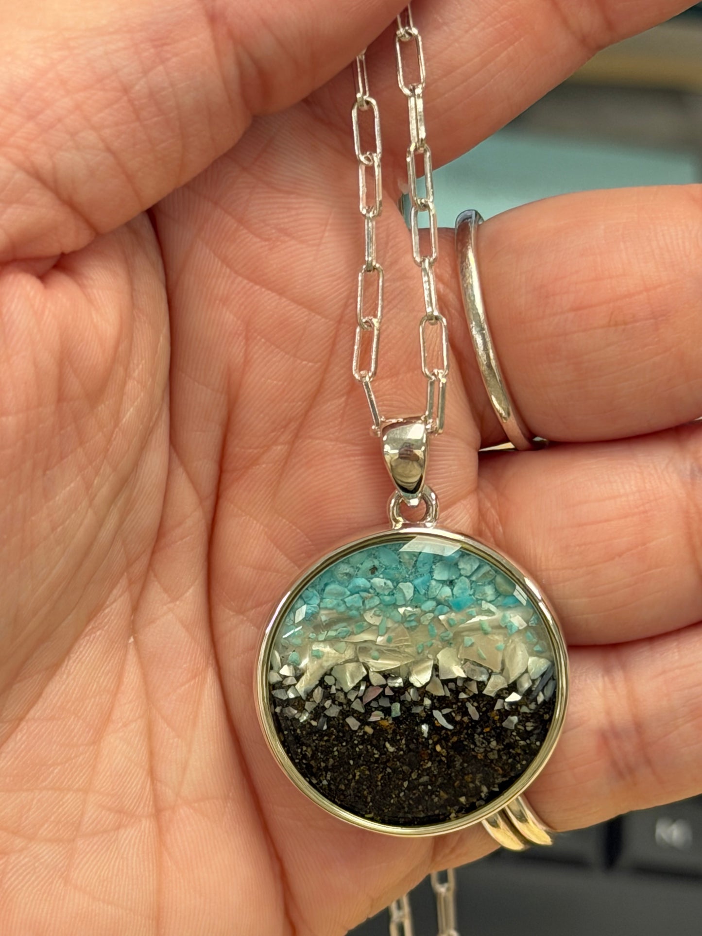 Sample Sale Necklace - Marina Alaska Ocean Gradient