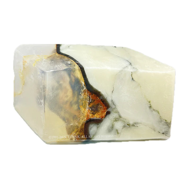 Marble™ SoapRocklets™ • Gemstone Bath Soap • Pinion Peach