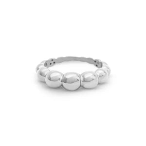 Bonded Bead Ring Silver