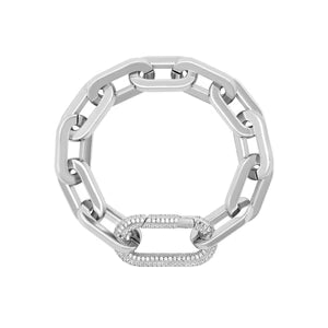 Tesoro Link Bracelet Silver