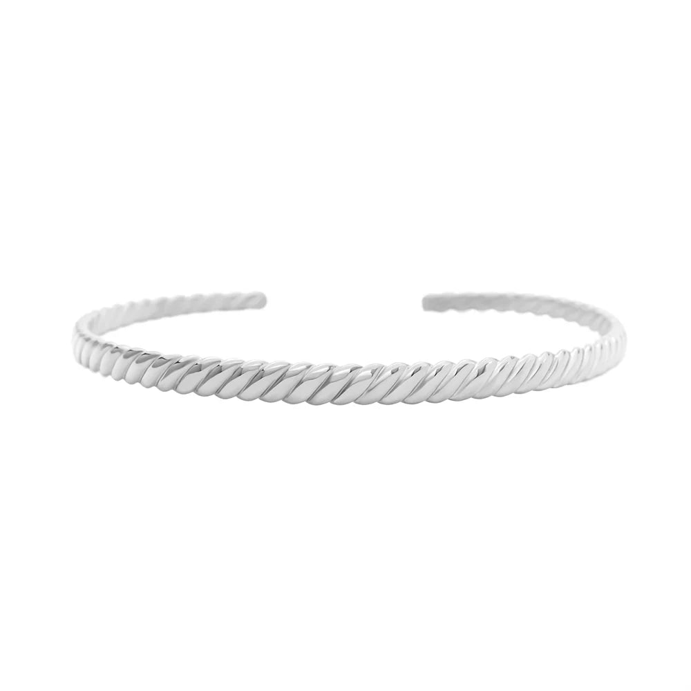 Twisted Bracelet - Small Silver