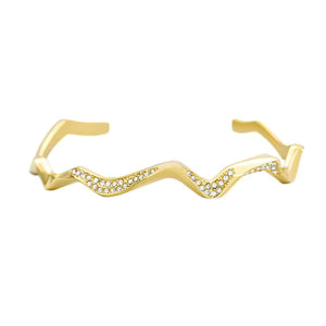 Wavelength Cuff Bracelet Gold