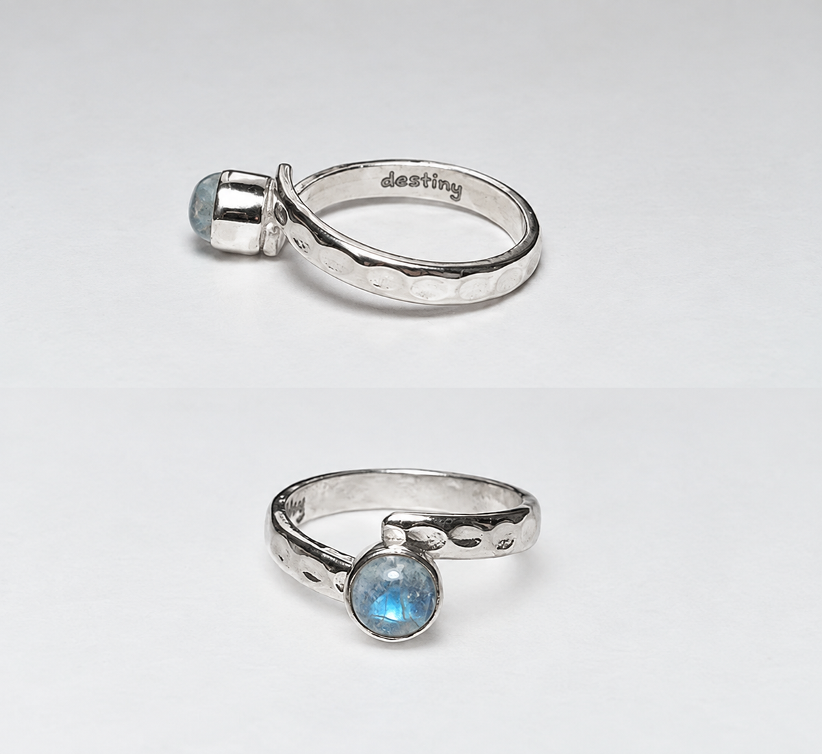 Freedom Stone Moonstone Ring - Sterling Silver