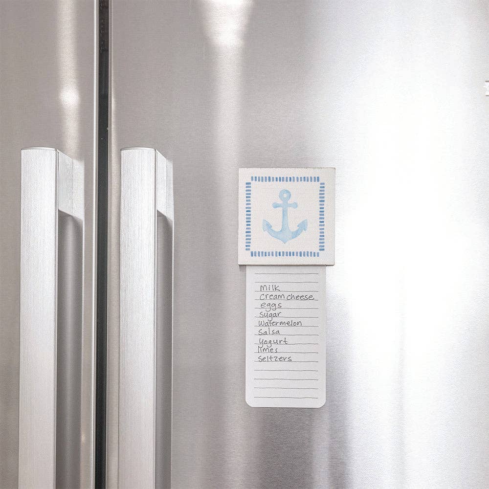 Rustic Marlin - Blue Anchor Magnet