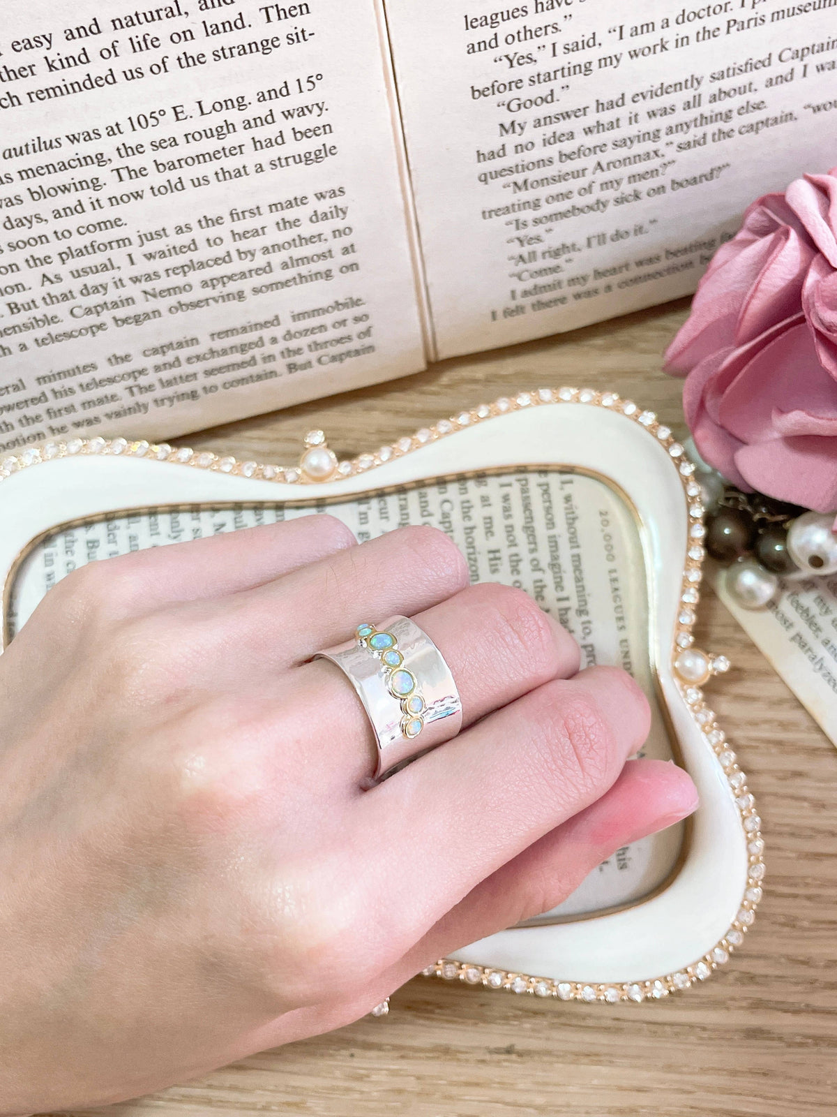 Zoey Simmons - Created Opal Band Ring
