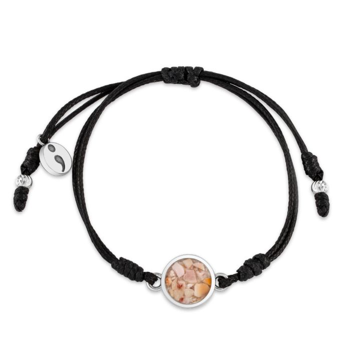 Touch The World - Black Semi Colon Bracelet | Mental Health Awareness