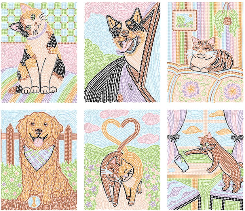 Lifelines - FlowArt- Dot By Letter - Wags & Whiskers