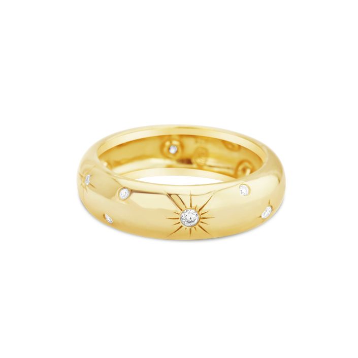 Dune Jewelry - Cosmos Ring by Camille Kostek - 14k Gold Vermeil - Size 7