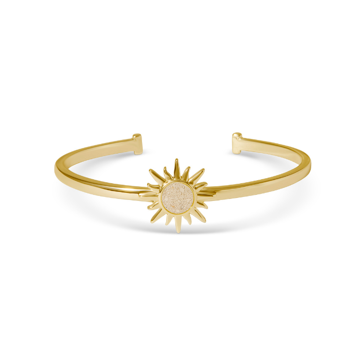 Explorer Sunburst Cuff Bracelet - Gold - Gold Sandstone