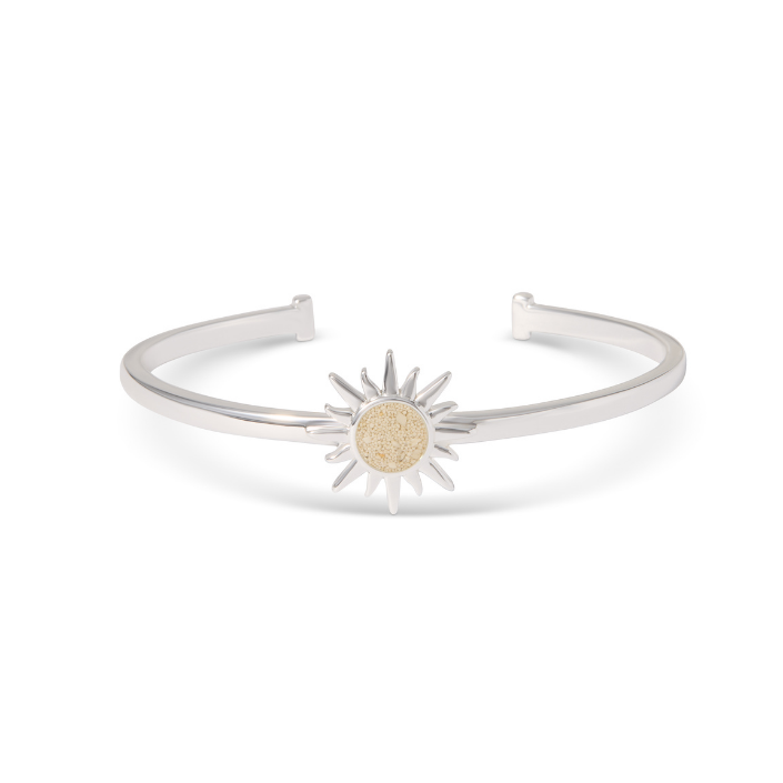 Explorer Sunburst Cuff Bracelet - Silver - Jingle Shell