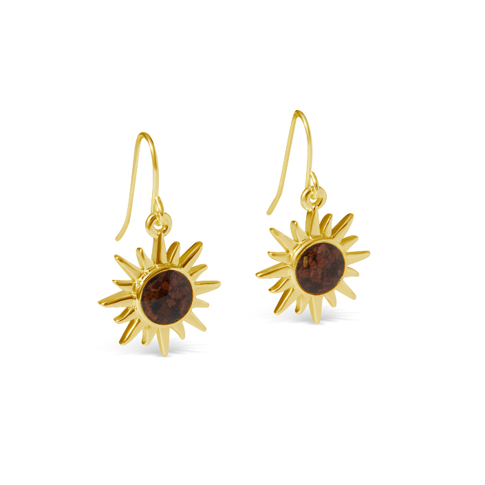 Explorer Sunburst Earrings - Gold - Gold Sandstone