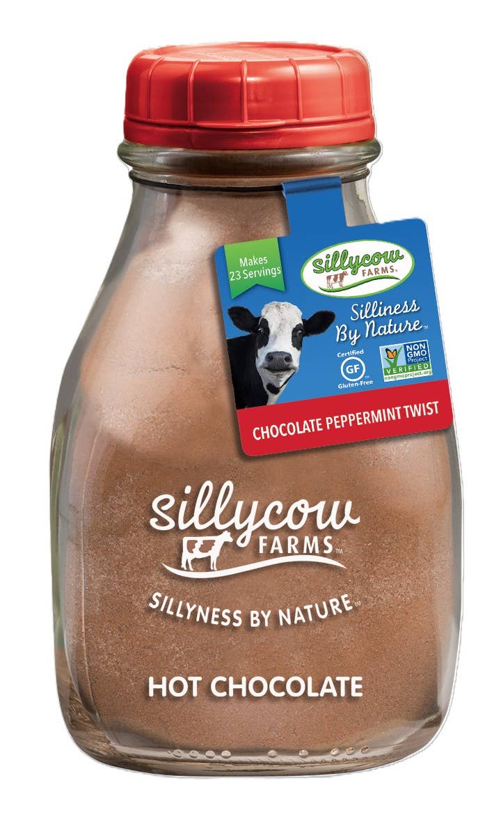 Grandpa Joe's Candy Shop - Silly Cow Hot Chocolate, Peppermint, 6ct Glass
