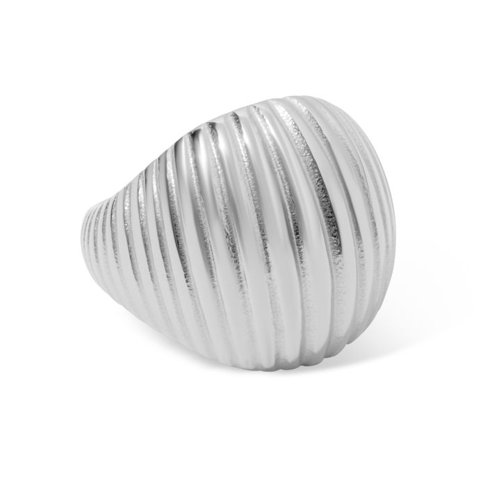 Mi Tesoro - Scalloped Domed Ring Silver
