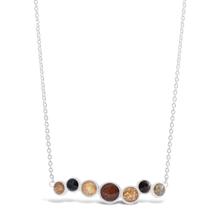 &Earth - Our Planet Stationary Necklace - Silver