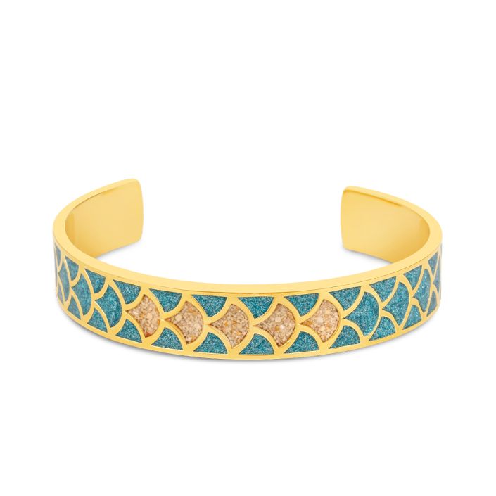 Siren Cuff Bracelet by Captain Kate - 14k Gold Vermeil, Beaches of Cape Cod