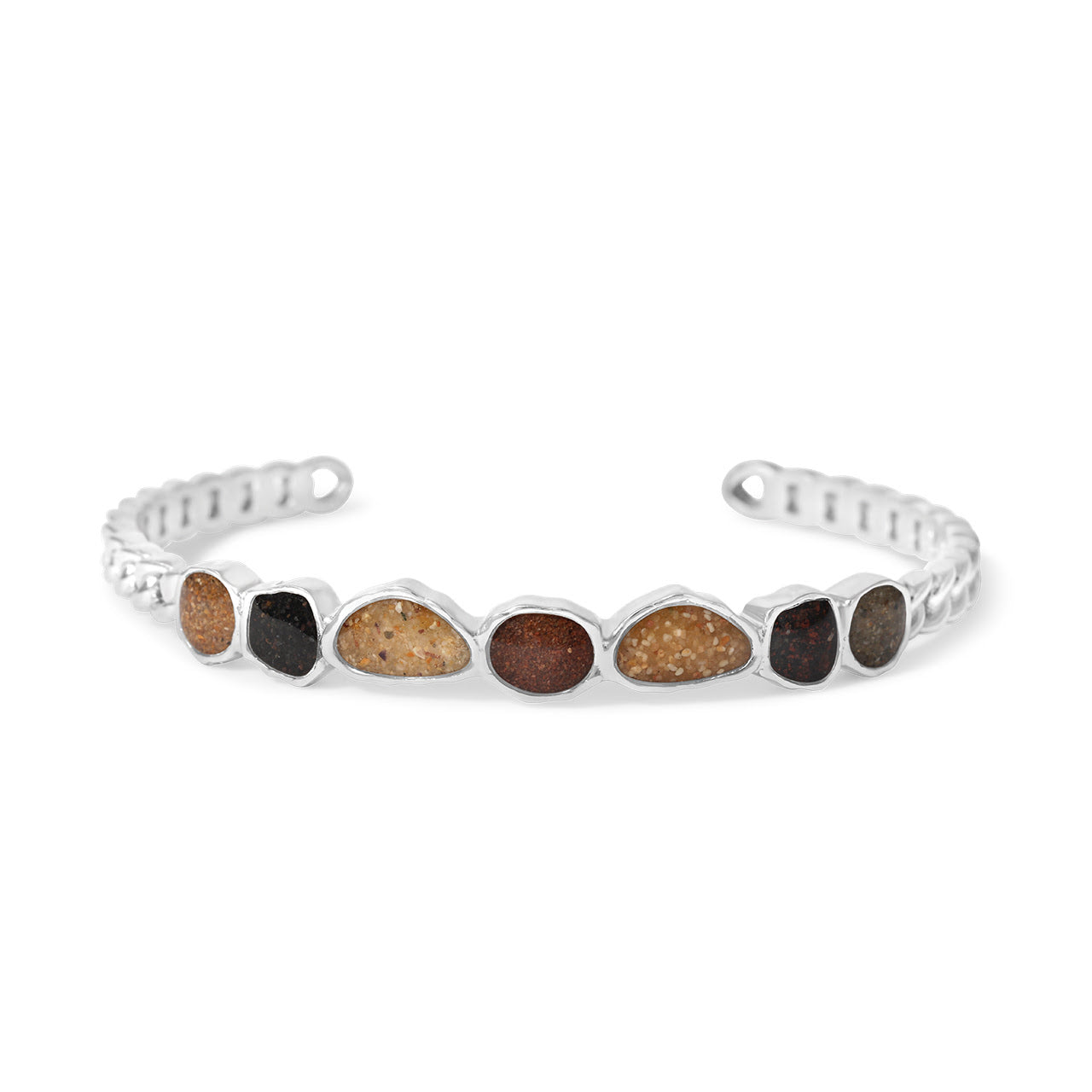 &Earth - Mia Tierra Cuff Bracelet - Silver