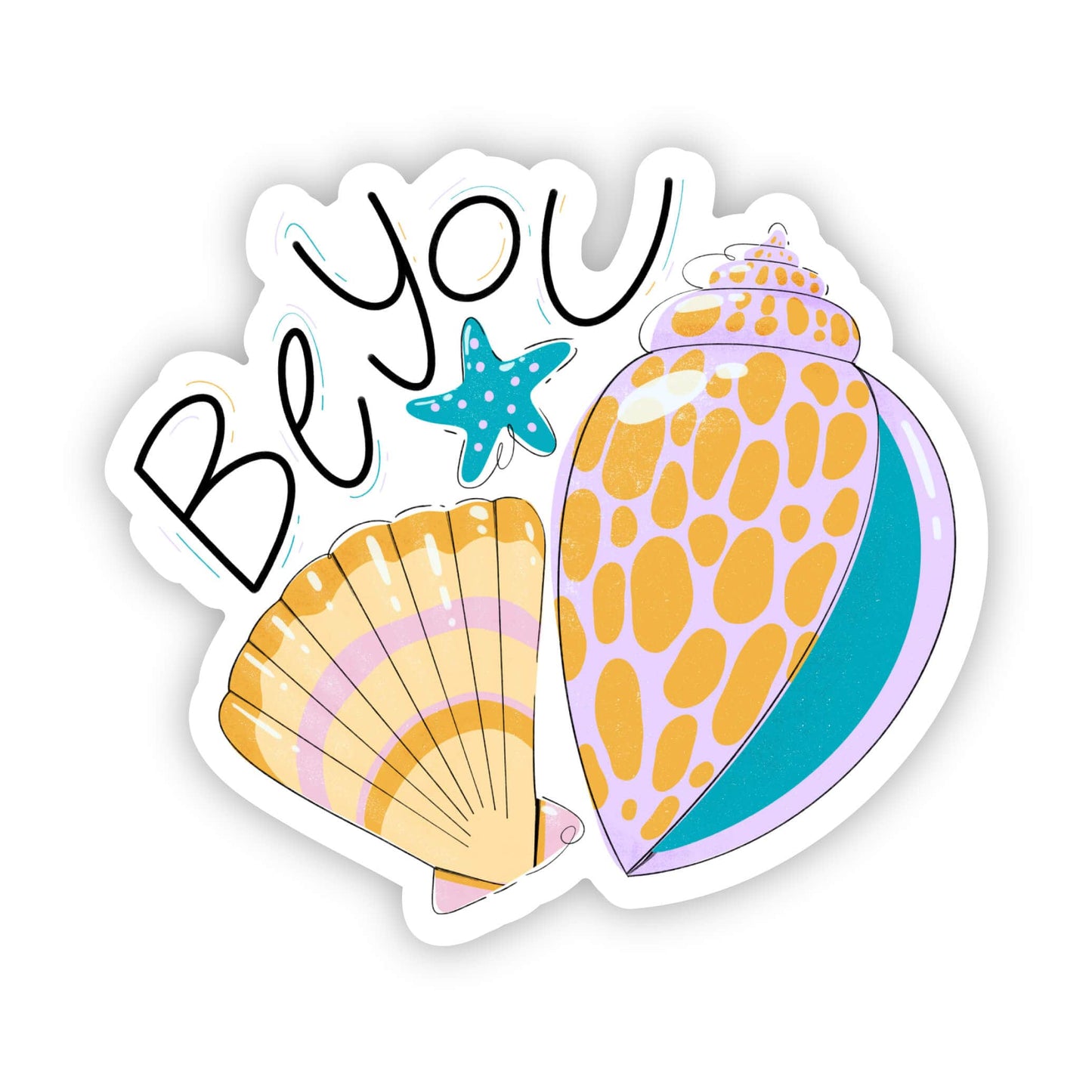 Big Moods - Be you sea shell sticker