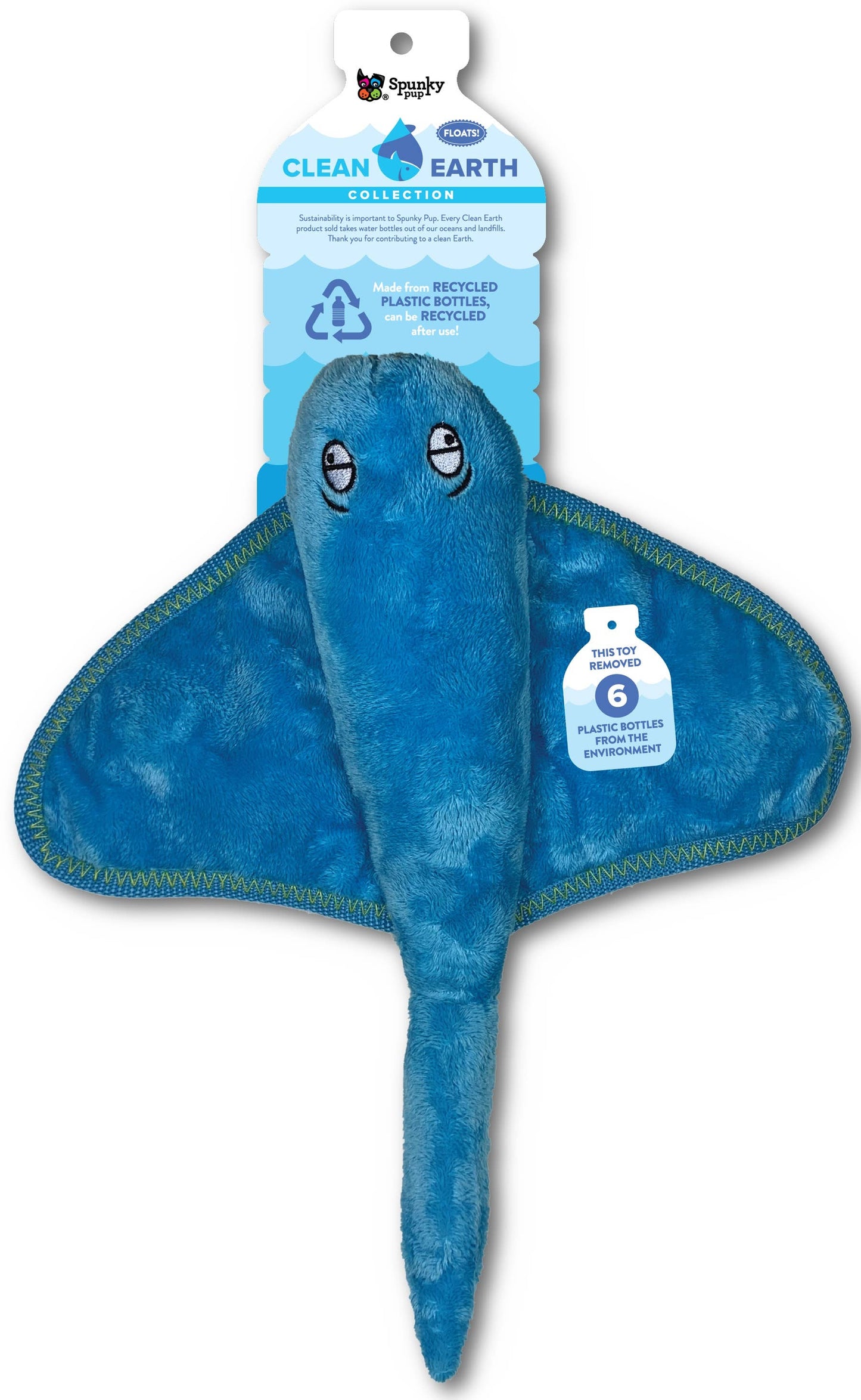 Spunky Pup - Clean Earth Recycled Plush Toys - 100% Sustainable: Large / Octopus