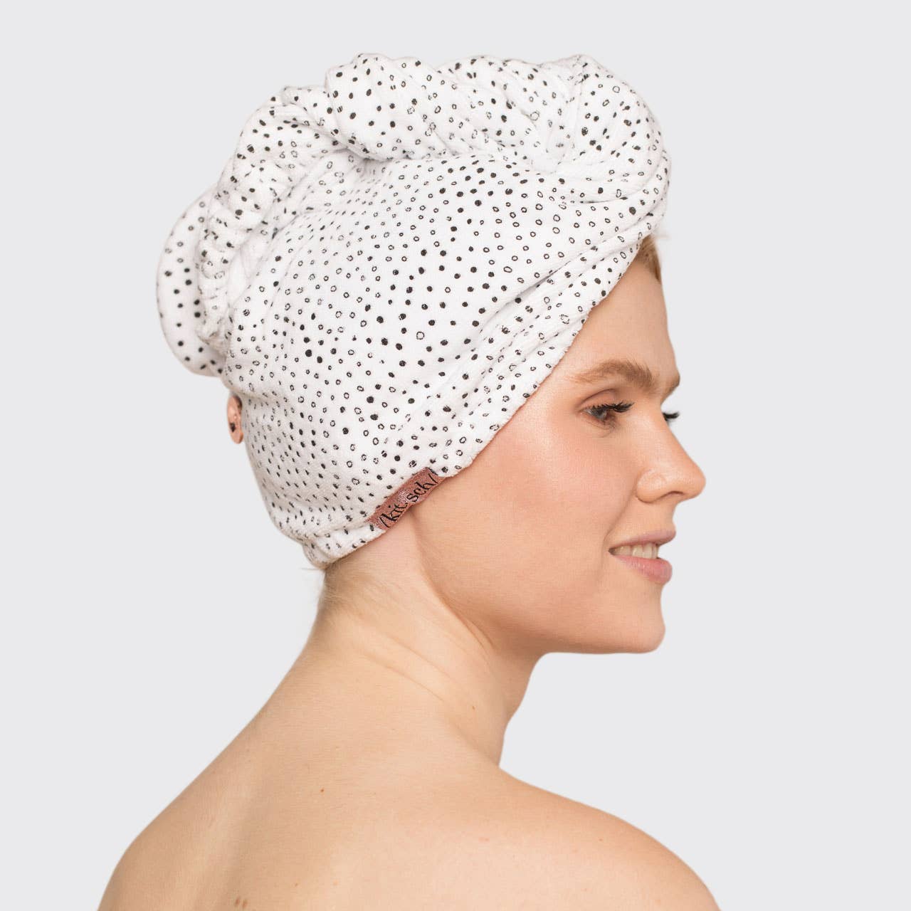 KITSCH - Quick Dry Hair Towel - Micro Dot