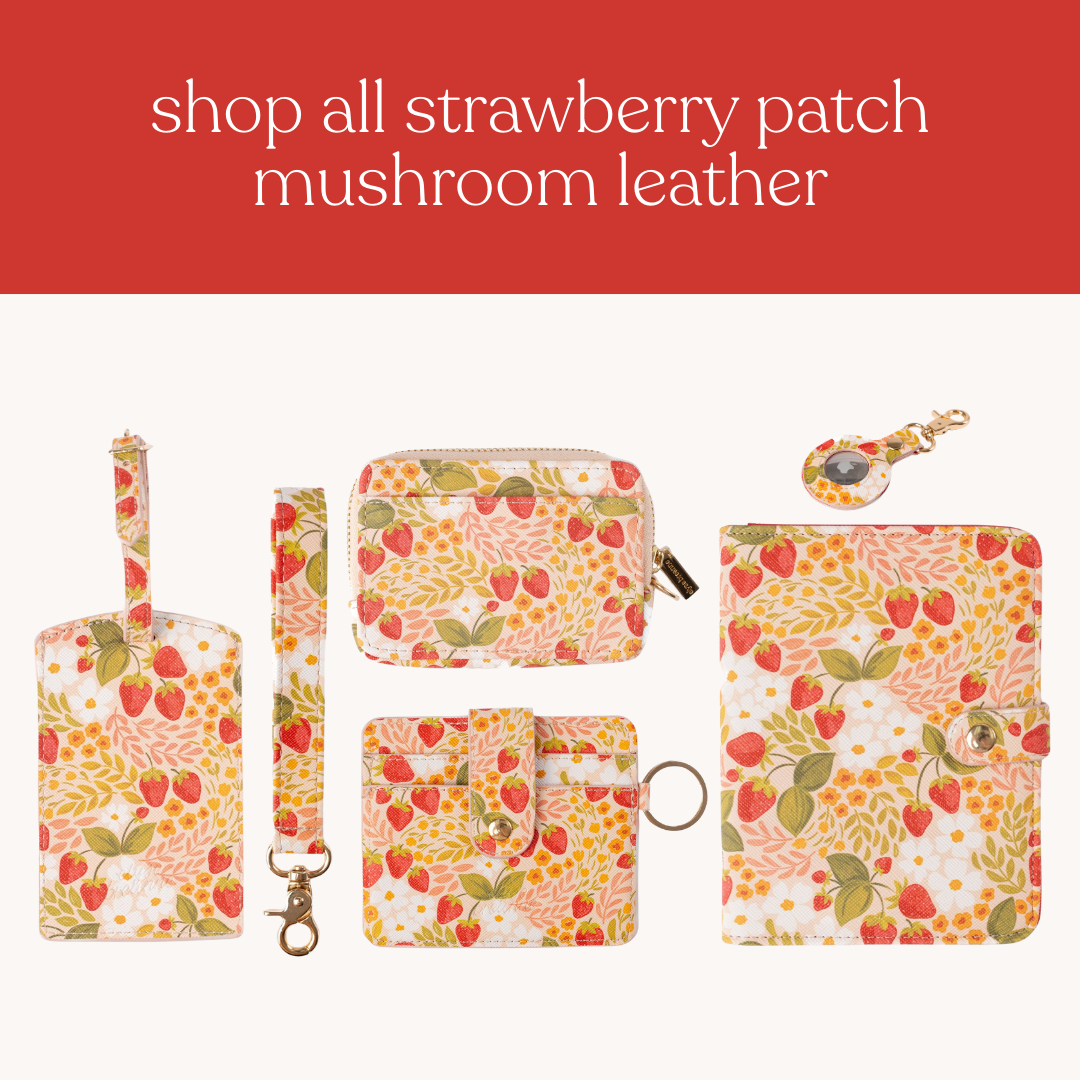 Elyse Breanne Design - Strawberry Patch Wristlet Keychain