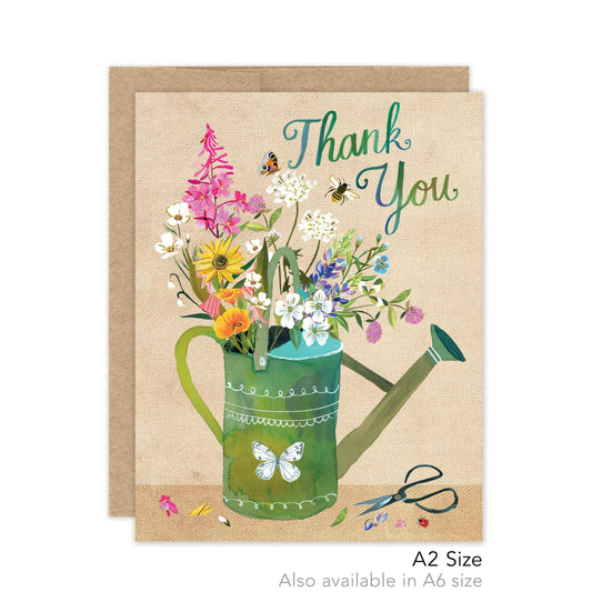Watering Can Thank You Card