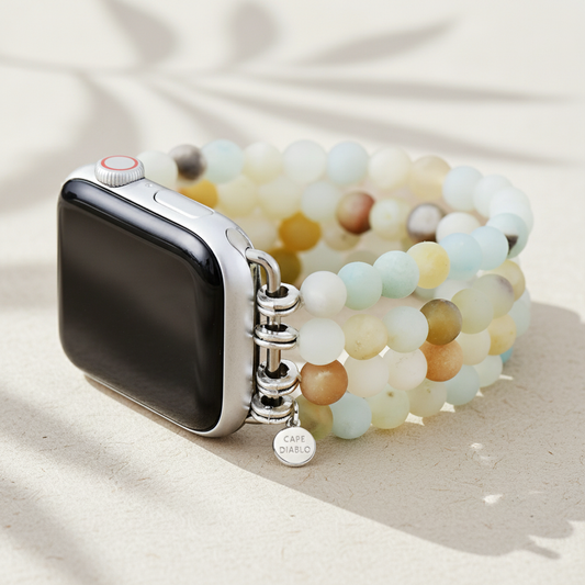 Cape Diablo - Amazonite Jasper Stretch Apple Watch Strap