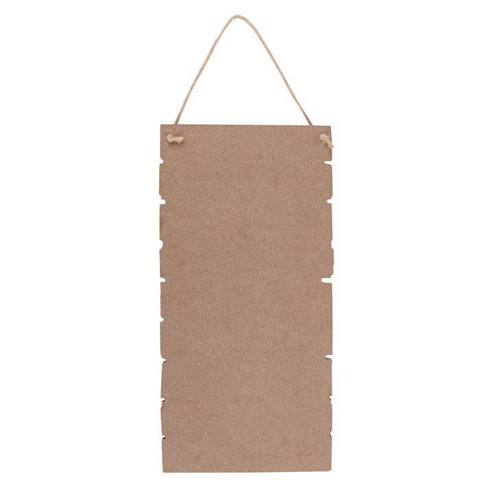 Winter Wonderland Christmas Checklist Hanging Sign