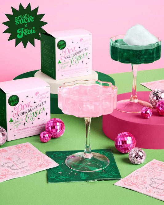 Good Witch Bad Witch Glitter Bombs - 4 cotton candy drink bombs witch