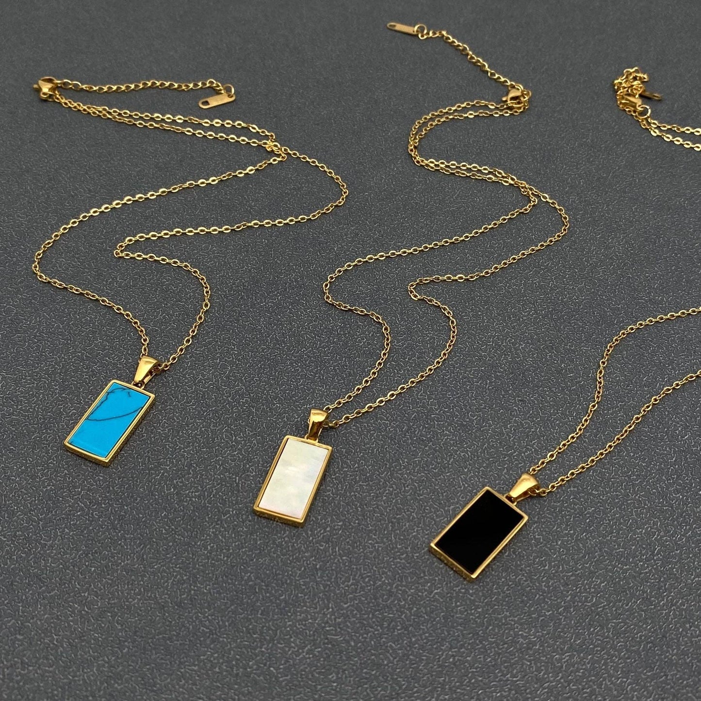 Star Moon Tarot 18K Gold Plated Steel Necklace: Star