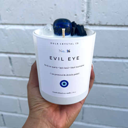 OULA CRYSTAL CO - Evil Eye Crystal Candle