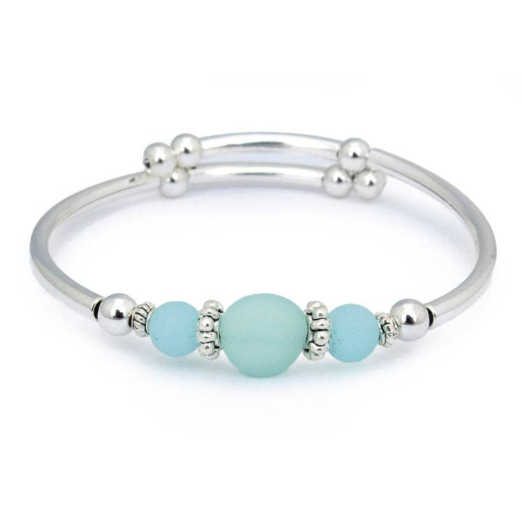 Seafoam Sea Glass Bracelet