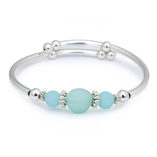 Seafoam Sea Glass Bracelet