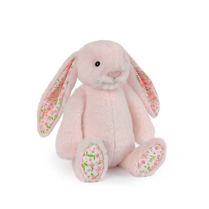 Auraquise - Spring Easter Floral Plush Bunny White