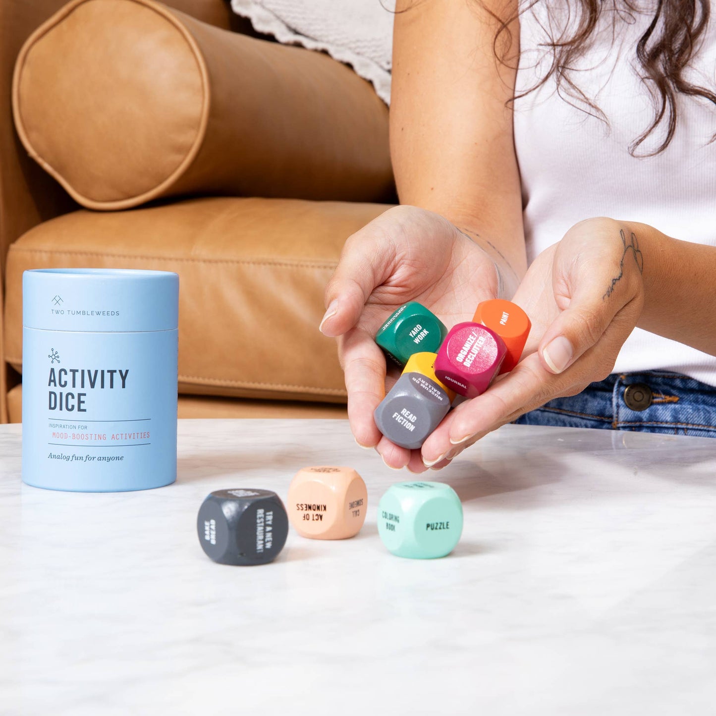 Two Tumbleweeds - Activity Dice - Inspiration for Mood-boosting Activities