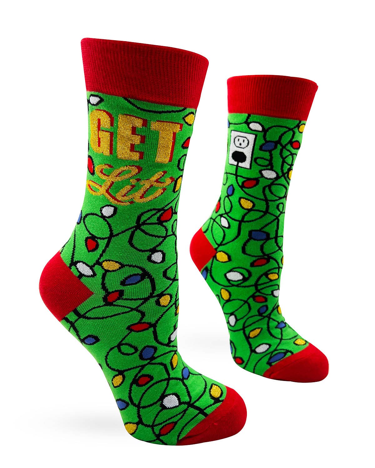 Fabdaz - Get Lit Women's Novelty Crew Socks