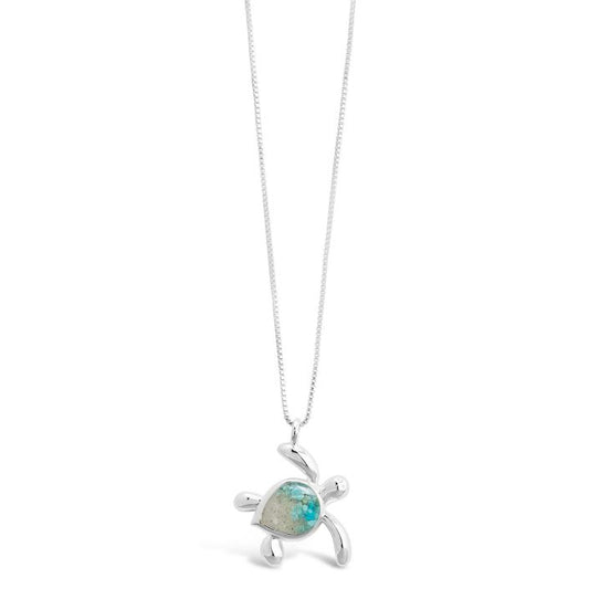 Turtle Necklace - Turquoise Gradient Beaches of Cape Cod