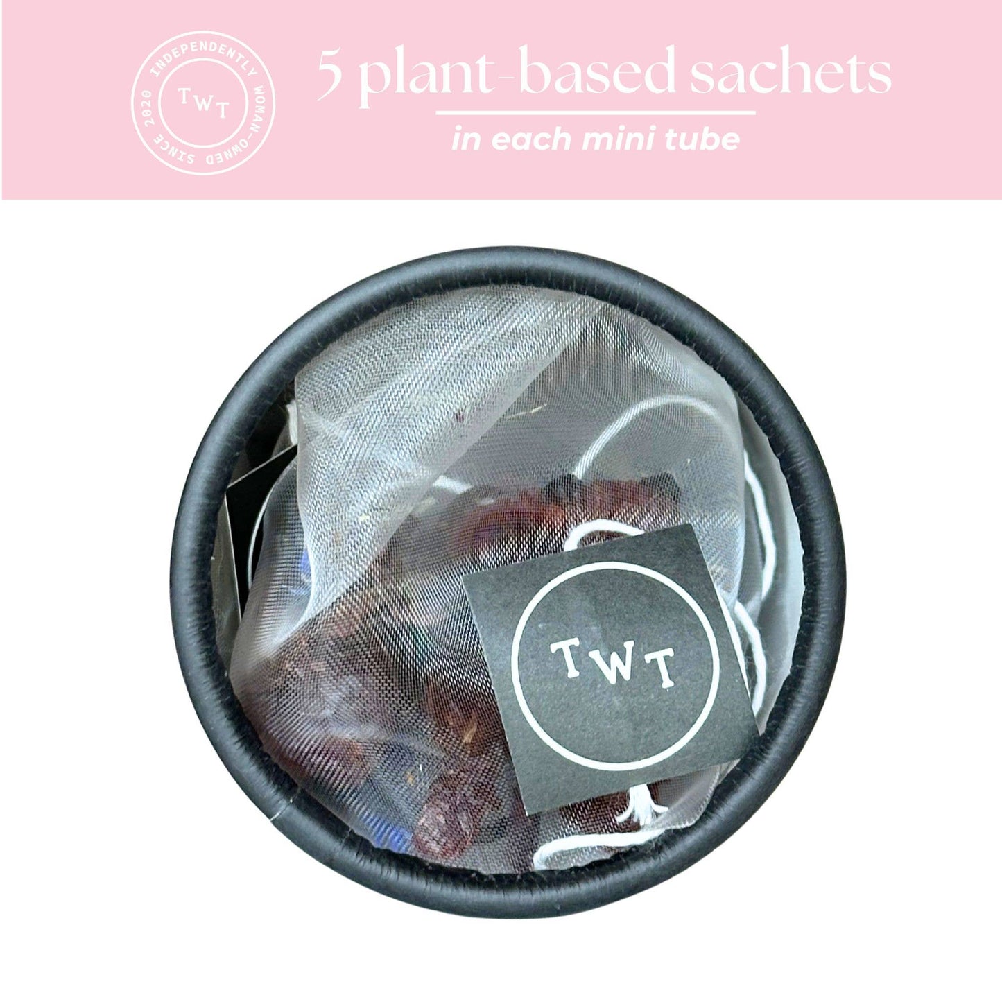 Tea with Tae - Hibiscus Rose Herbal Mini Tube Gift (5 tea bags)