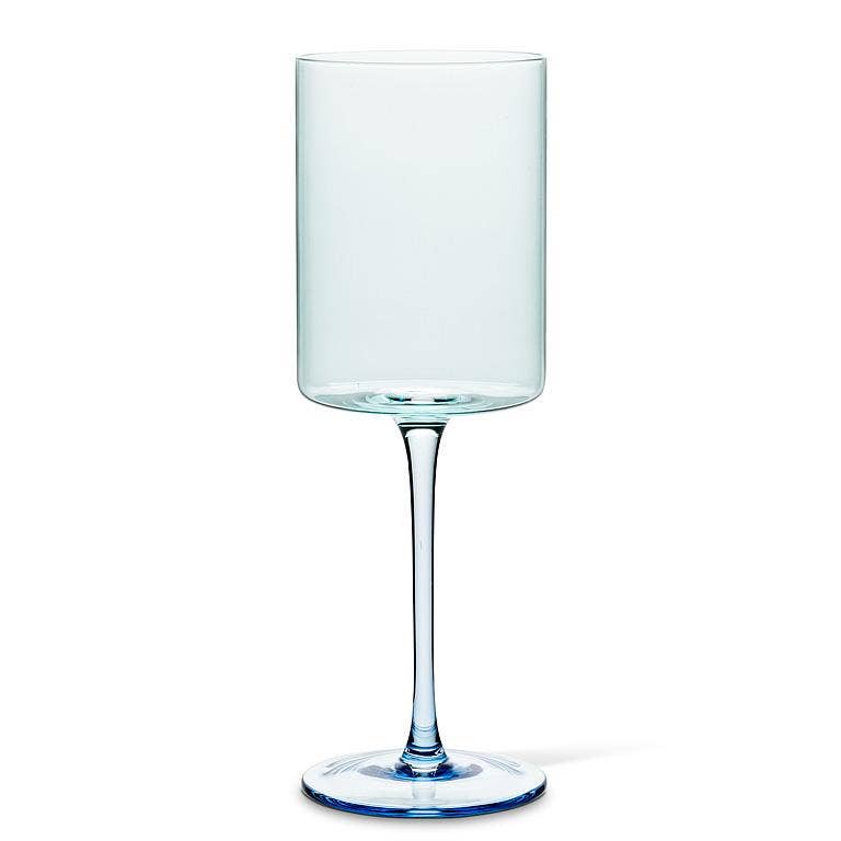 Abbott - Slender Blue Wine Glass