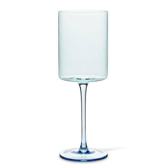 Abbott - Slender Blue Wine Glass