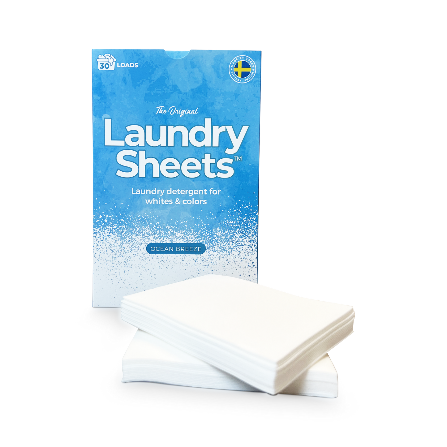 Laundry Sheets - Laundry Sheets - Laundry Detergent Ocean Breeze (30-Pack)